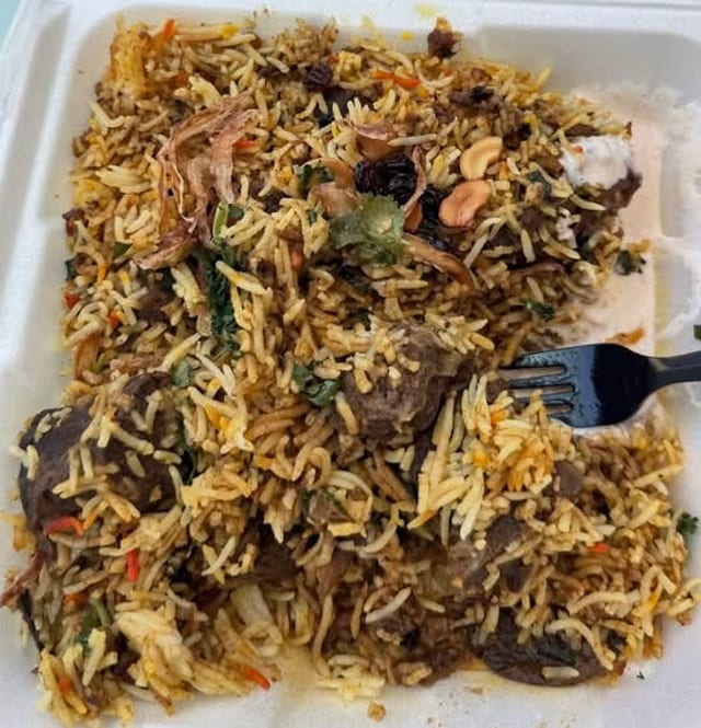 Goat (Bone-in) Biryani.