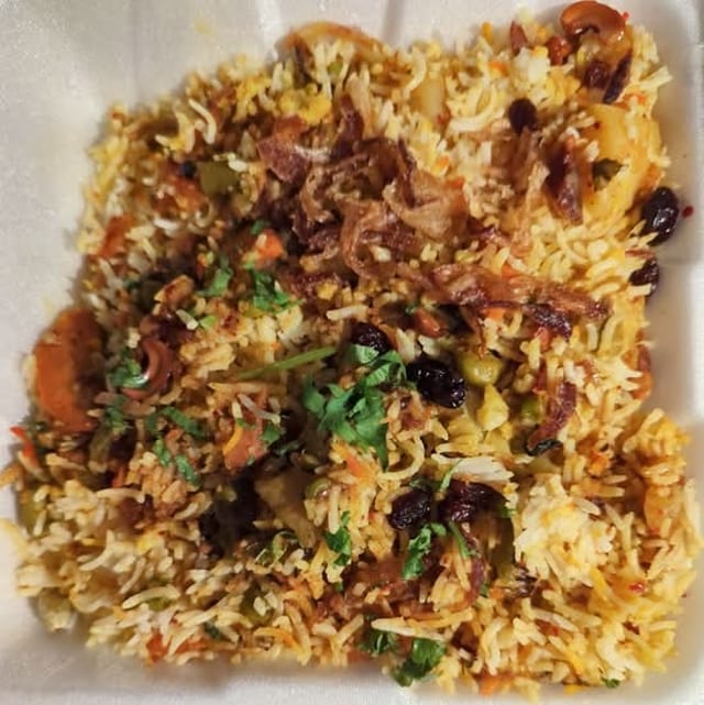 Vegetable Biryani.